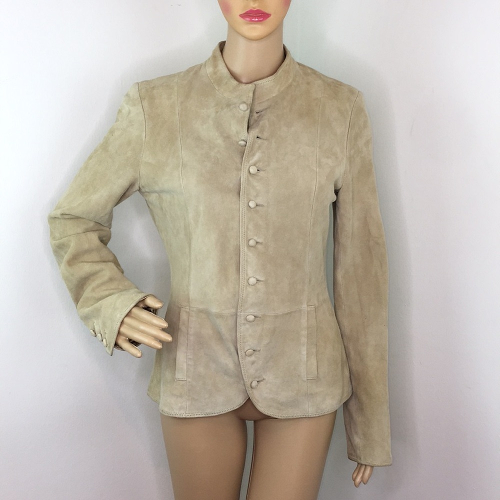 Earl Jeans Tan Suede Jacket